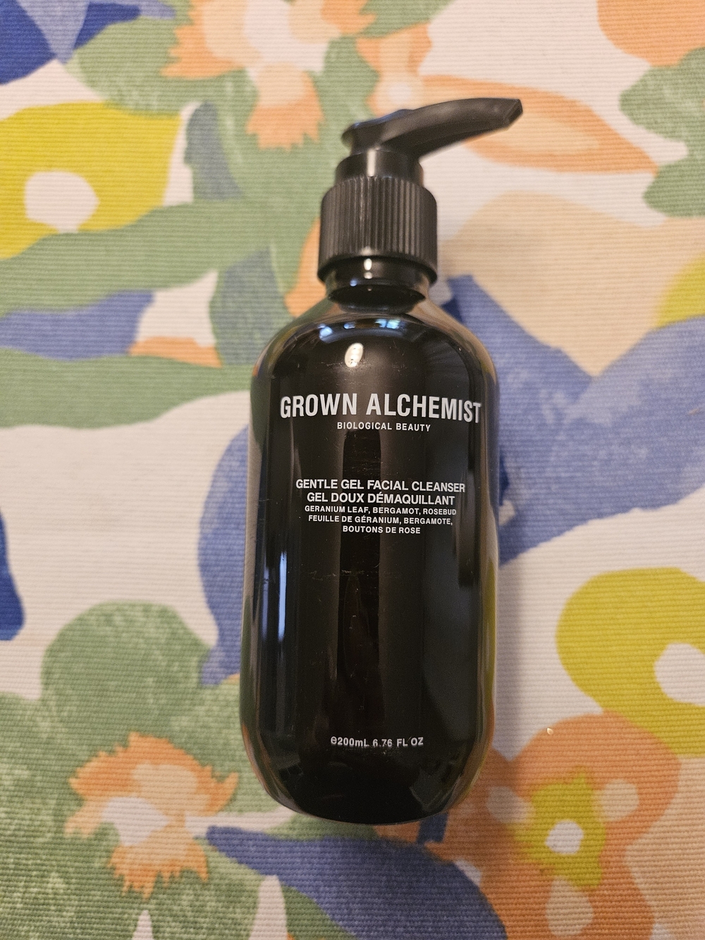 Grown Alchemist Black Gentle Gel Cleanser Pump Bottle